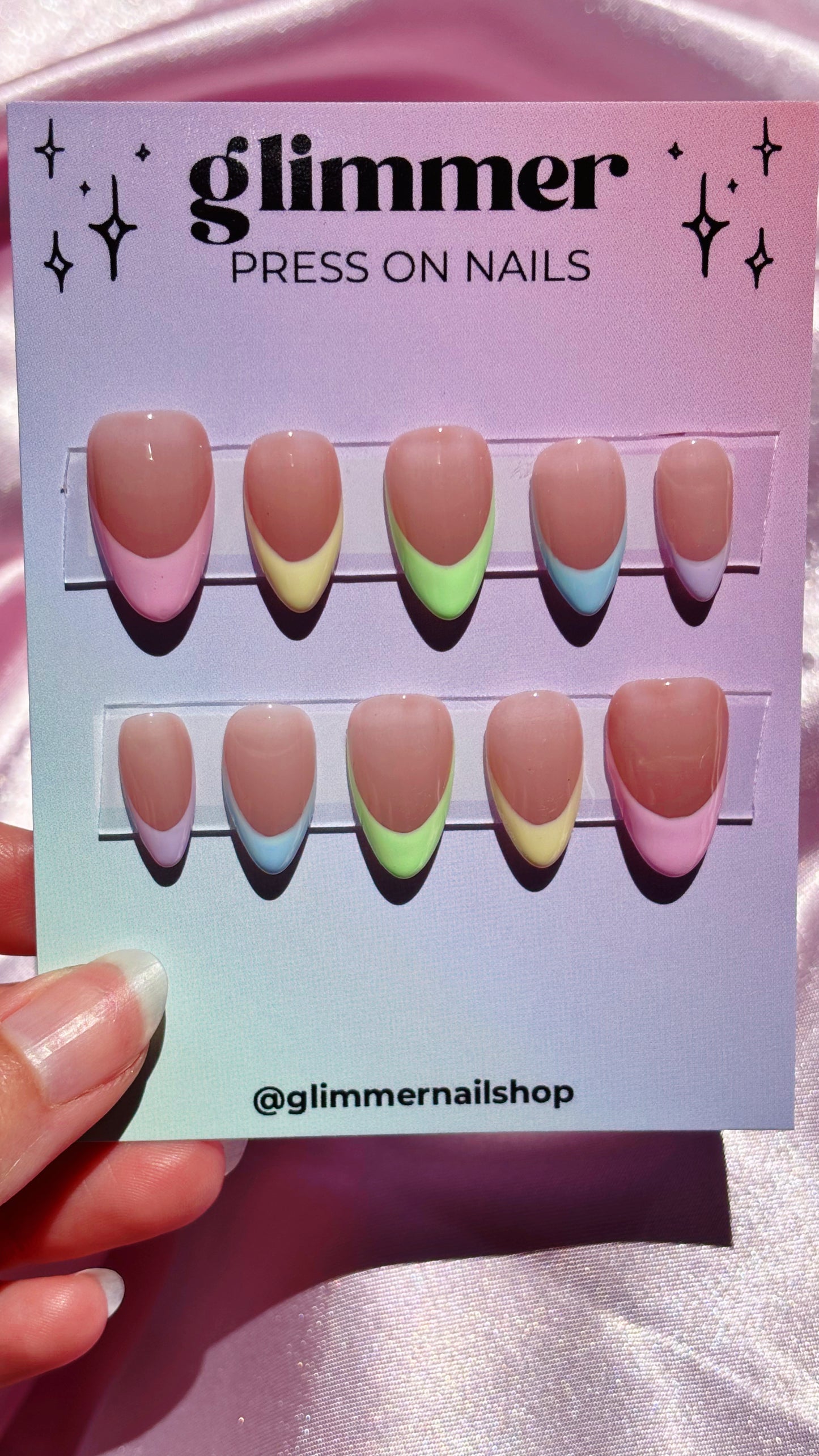 Pastel Pop Frenchies glimmer