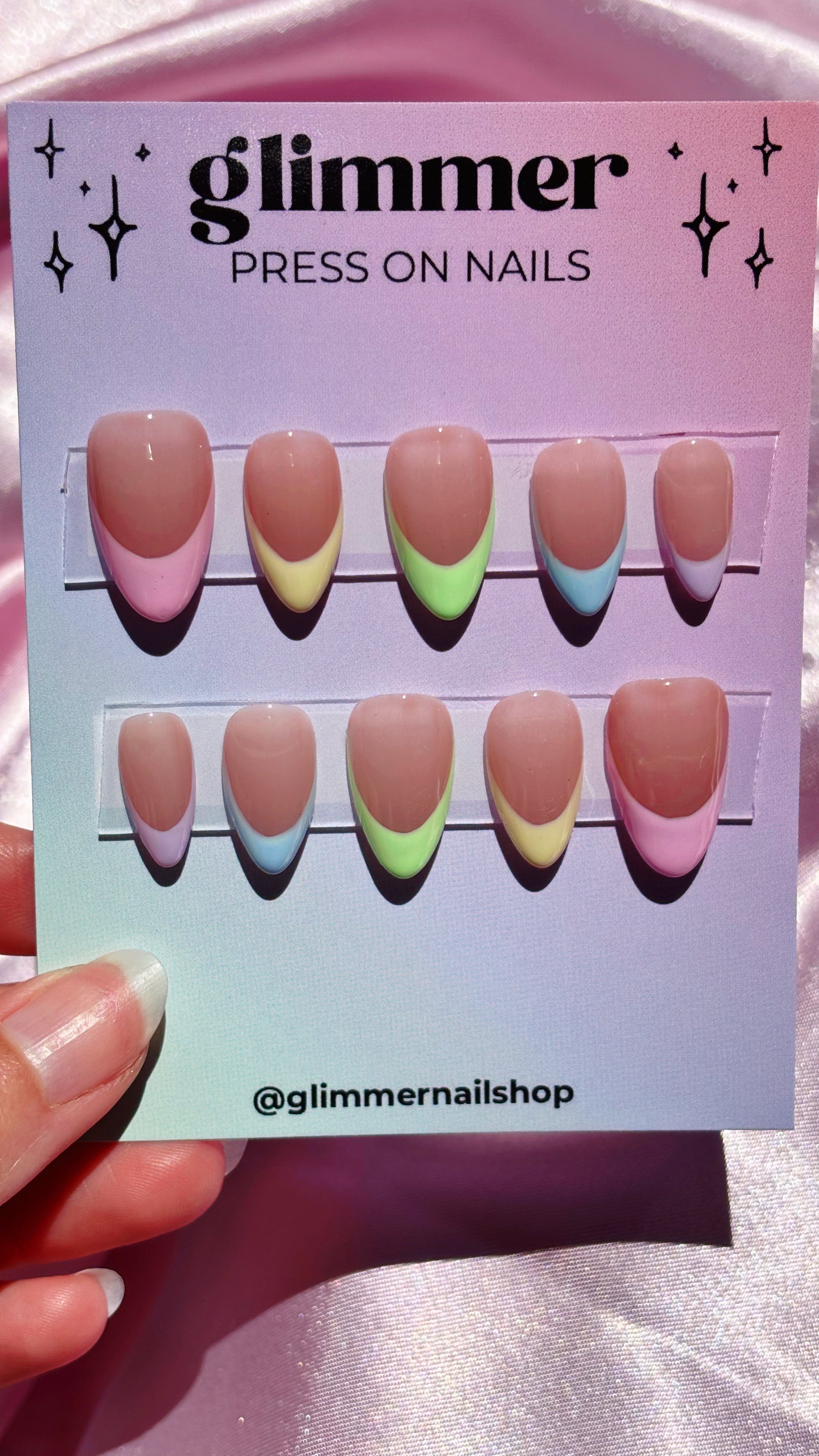 Pastel Pop Frenchies glimmer